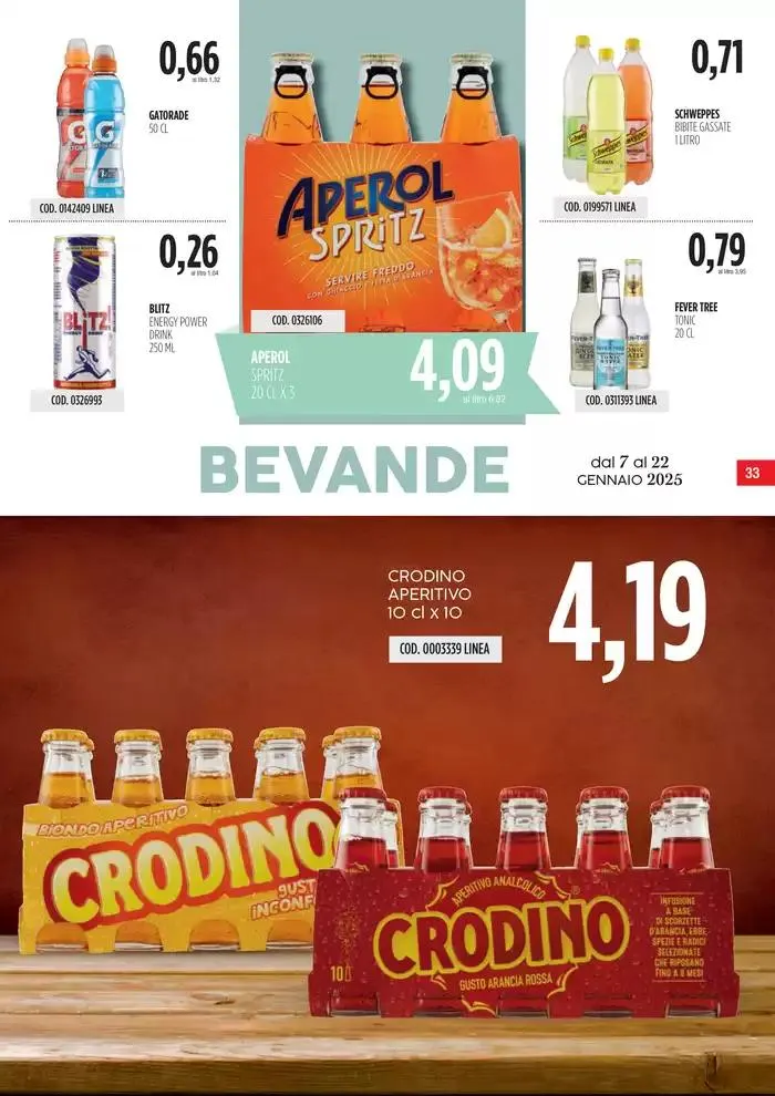 Offerte Carico Cash&Carry da 7 gennaio a 22 gennaio di 2025 - Pagina del volantino 33