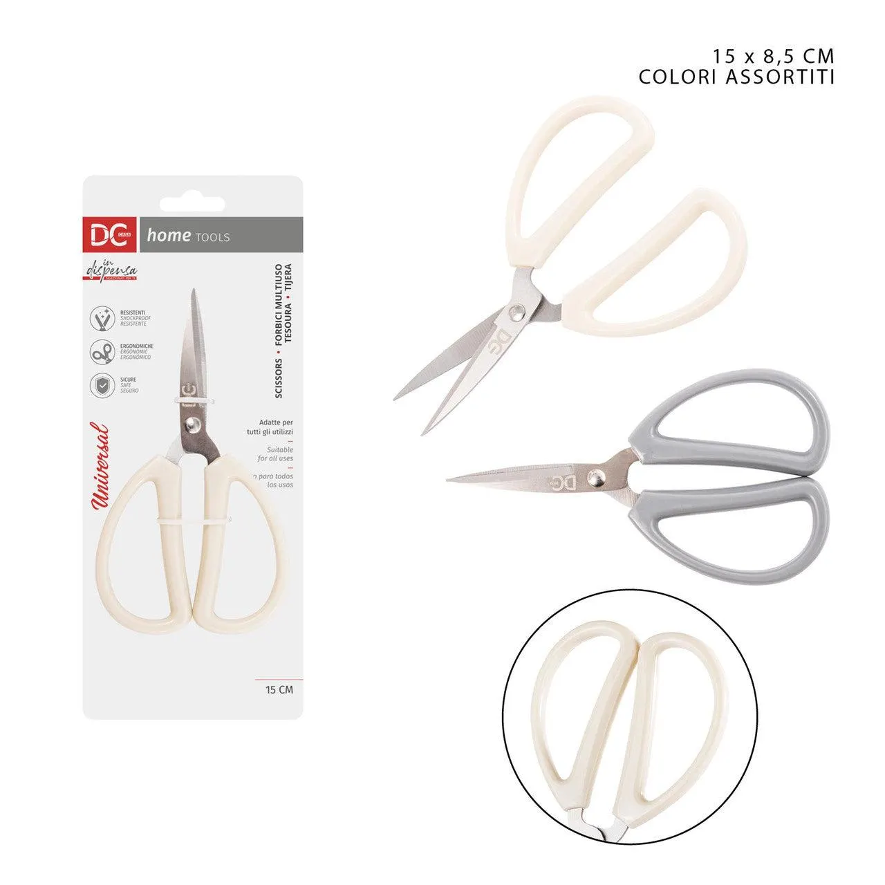 Dc Casa Scissors M/Use 15X8.5Cm