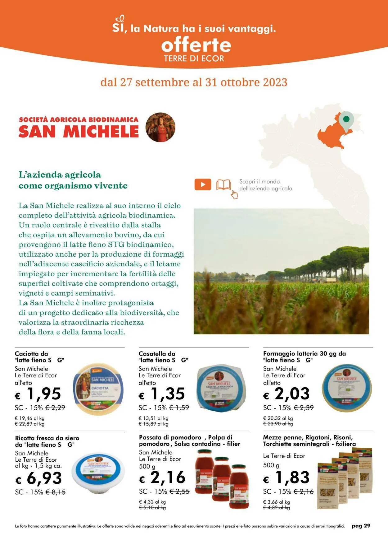 NaturaSì da 1 ottobre a 31 ottobre di 2023 - Pagina del volantino 29