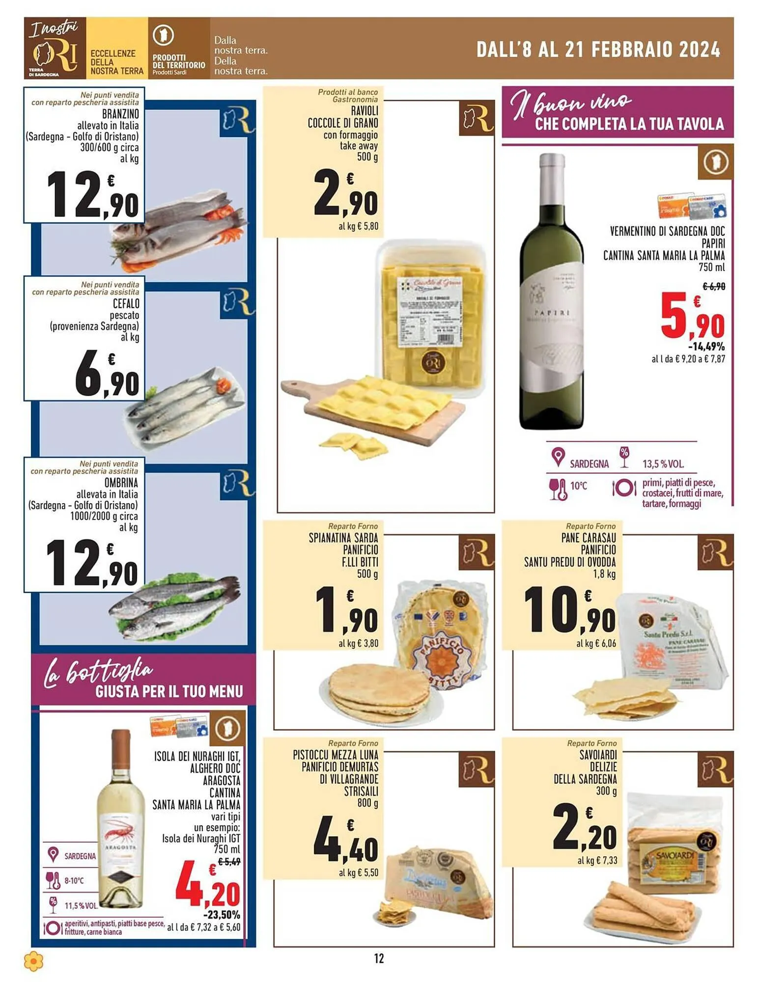 Volantino Sapori & Dintorni Conad da 8 febbraio a 21 febbraio di 2024 - Pagina del volantino 12