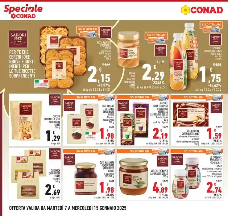 Speciale Conad da 7 gennaio a 15 gennaio di 2025 - Pagina del volantino 4