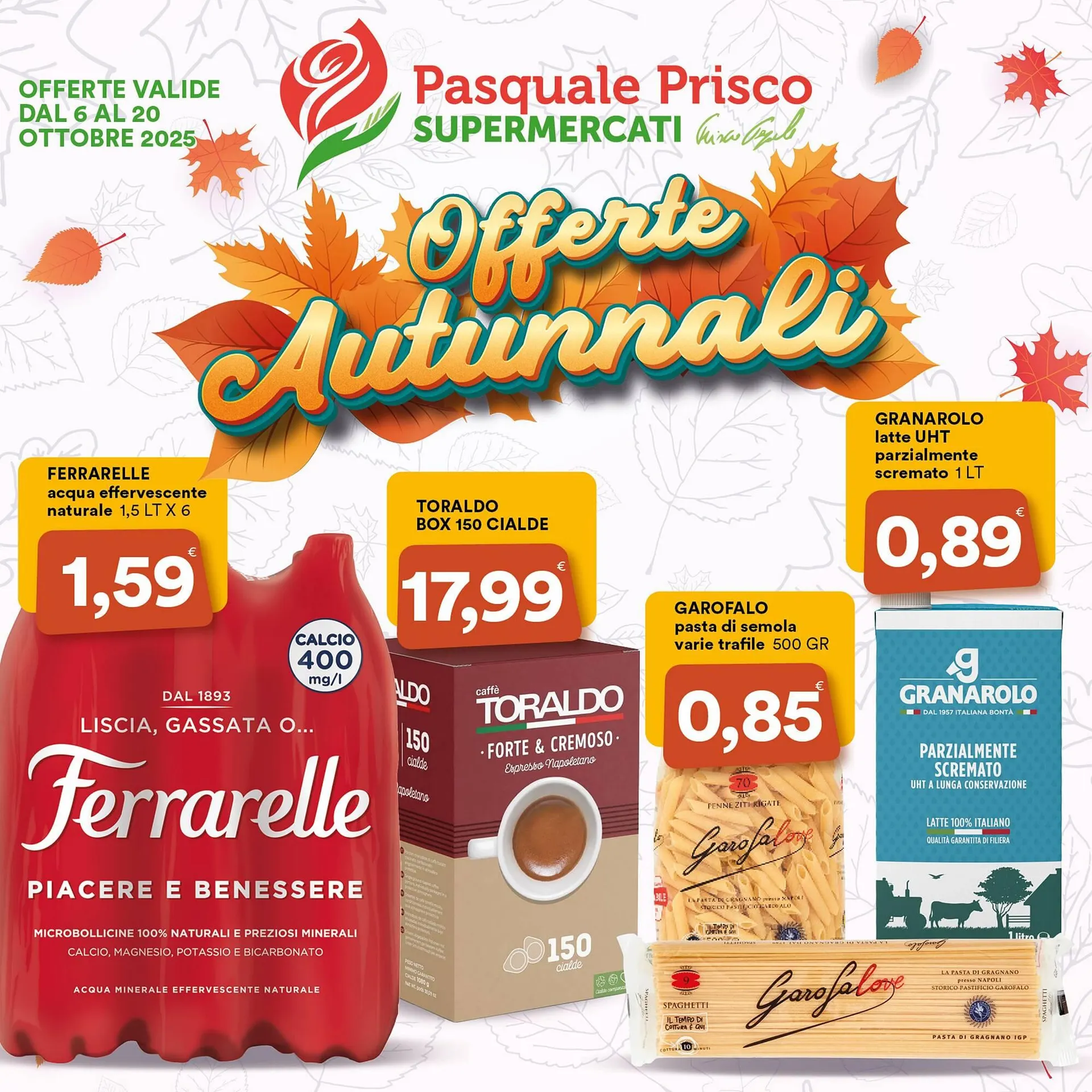 Volantino Supermercati Pasquale Prisco da 6 ottobre a 20 ottobre di 2025 - Pagina del volantino 1