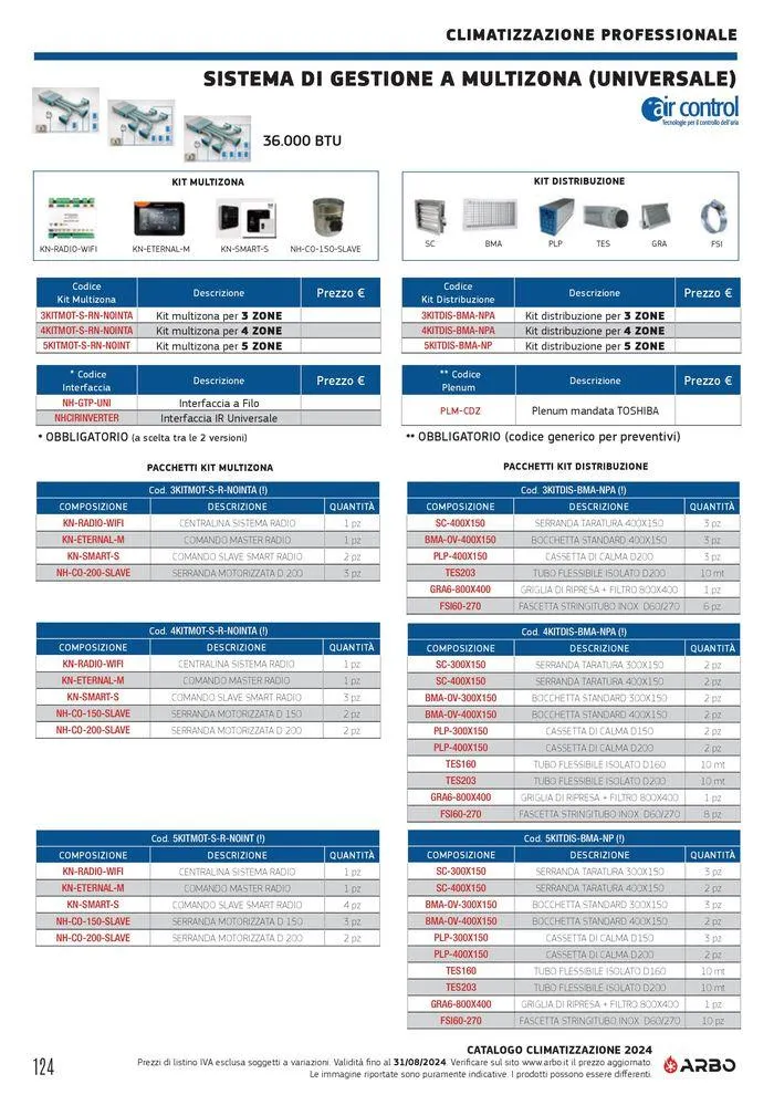 Catalogo climatizzazione 2024 da 17 maggio a 31 dicembre di 2024 - Pagina del volantino 124