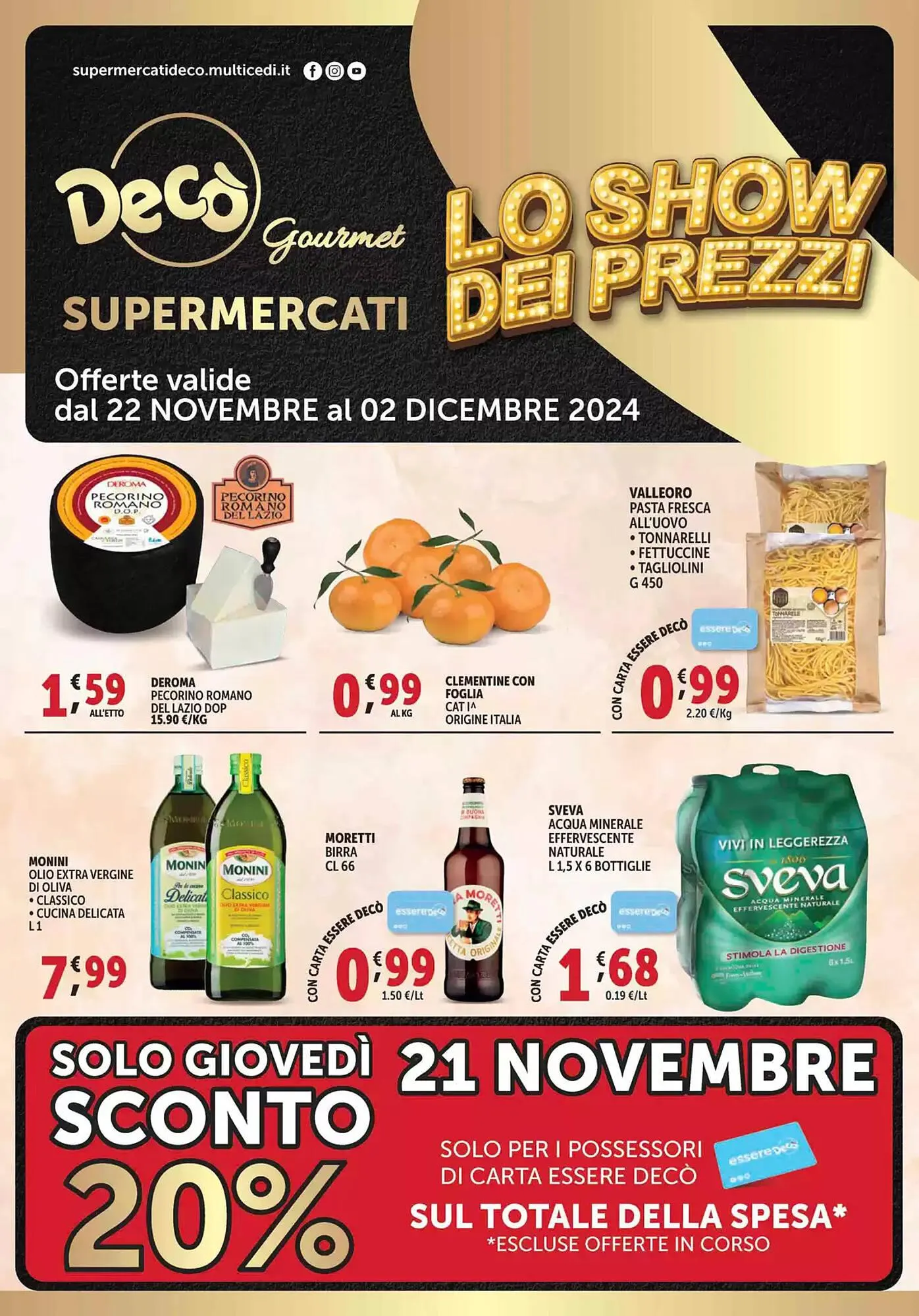 Volantino Gourmet Déco da 22 novembre a 2 dicembre di 2024 - Pagina del volantino 1