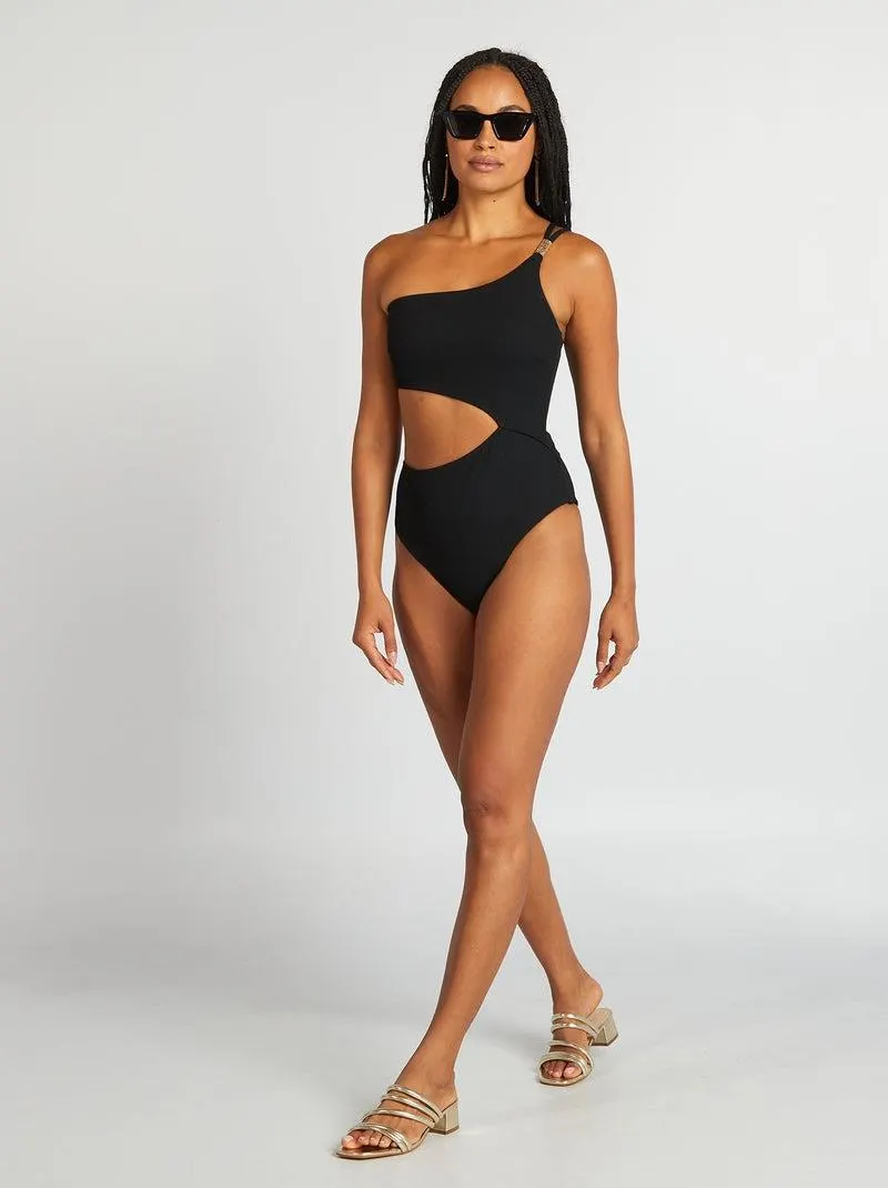 Costume intero asimmetrico - nero