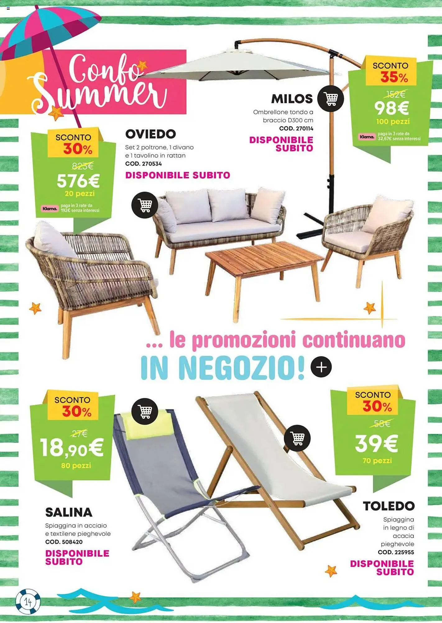 Volantino Conforama da 13 giugno a 31 agosto di 2025 - Pagina del volantino 14