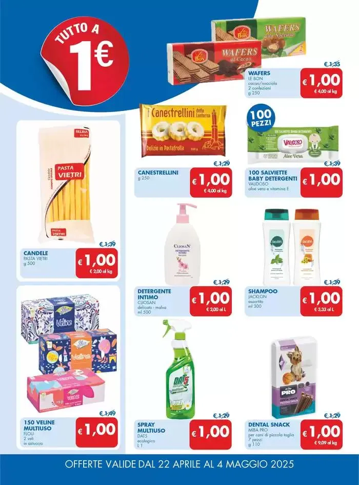 Tutto 1€ da 22 aprile a 4 maggio di 2025 - Pagina del volantino 4
