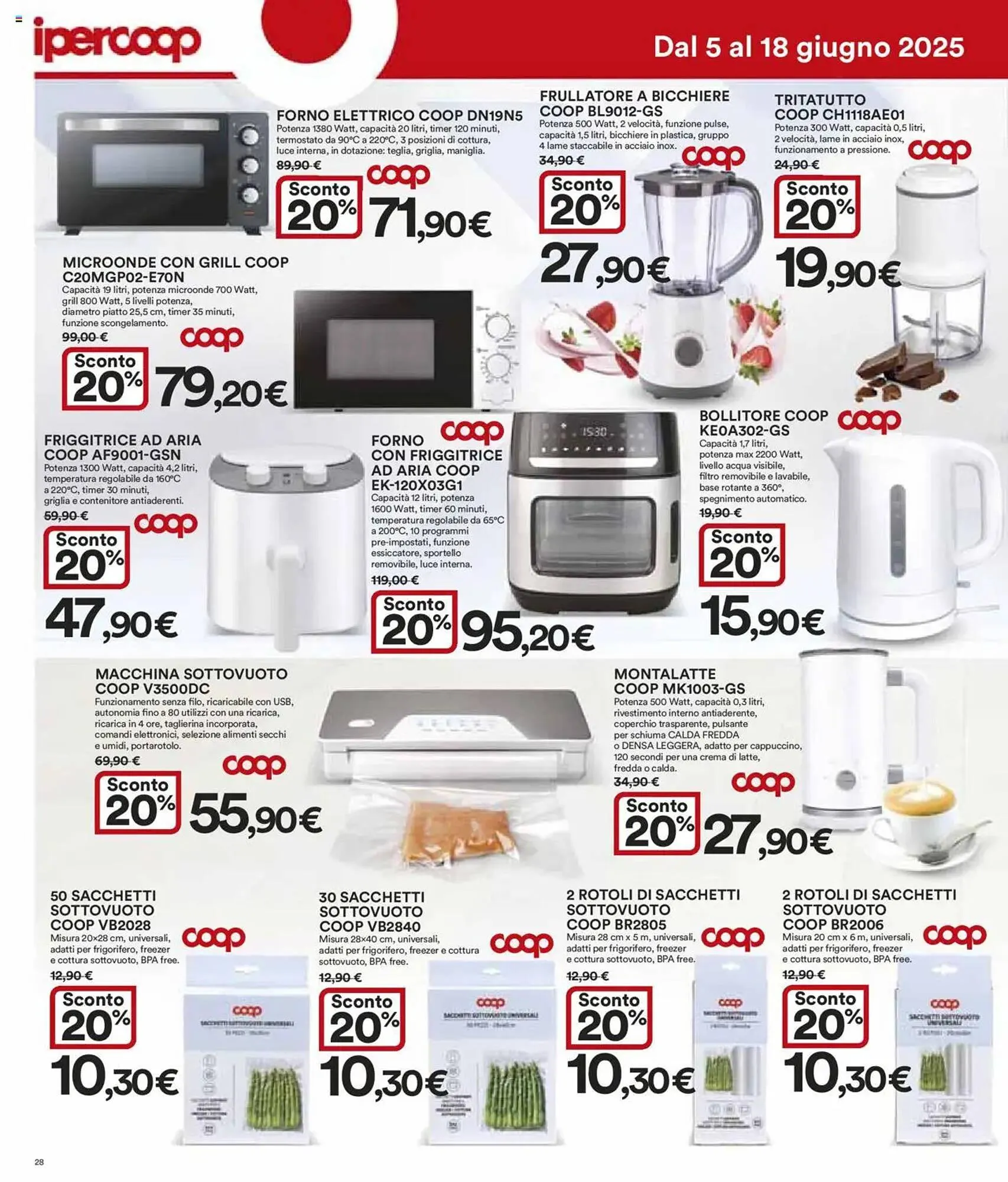 Volantino Ipercoop da 5 giugno a 18 giugno di 2025 - Pagina del volantino 28