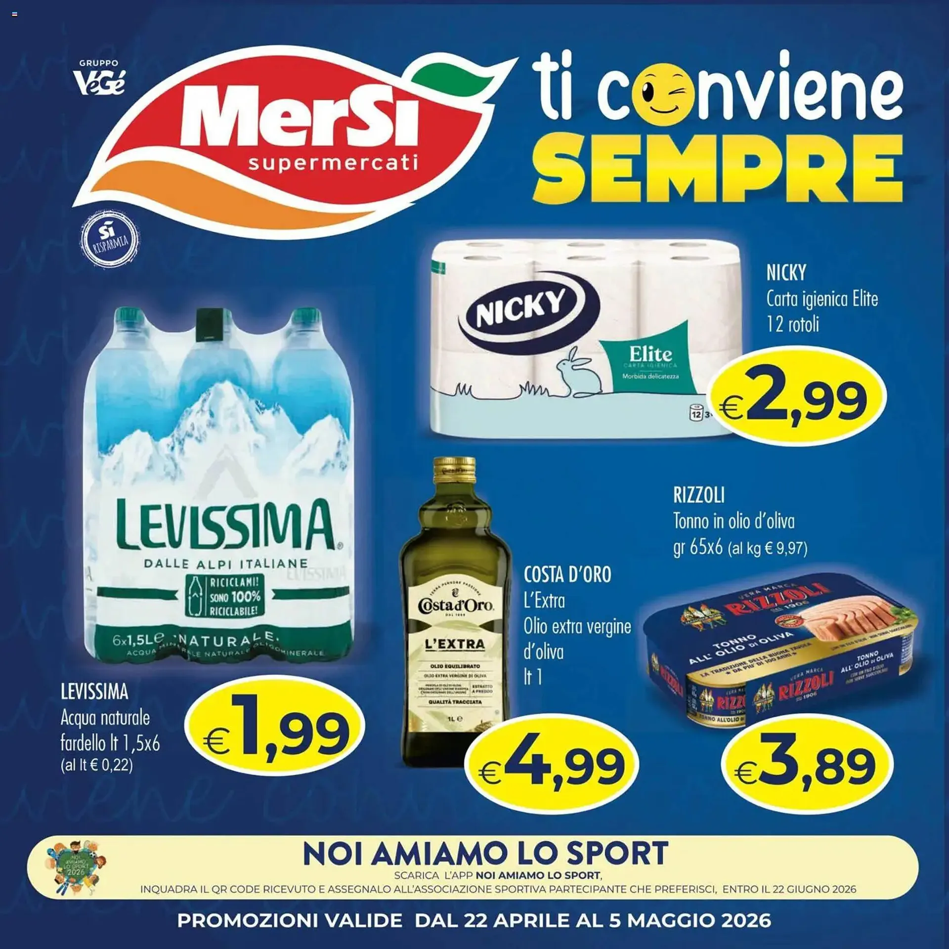 Volantino MerSi Supermercati da 22 aprile a 5 maggio di 2026 - Pagina del volantino 1