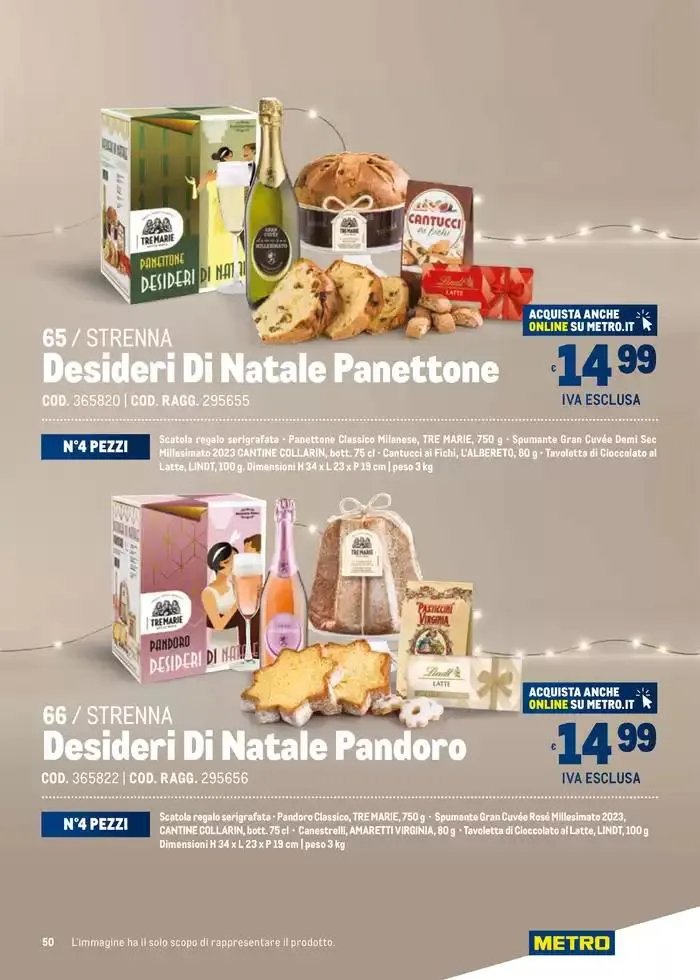 Cesti di Natale Ridotto da 4 novembre a 31 dicembre di 2024 - Pagina del volantino 50