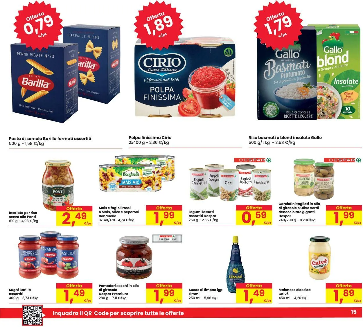 Eurospar Volantino attuale da 26 giugno a 9 luglio di 2025 - Pagina del volantino 15