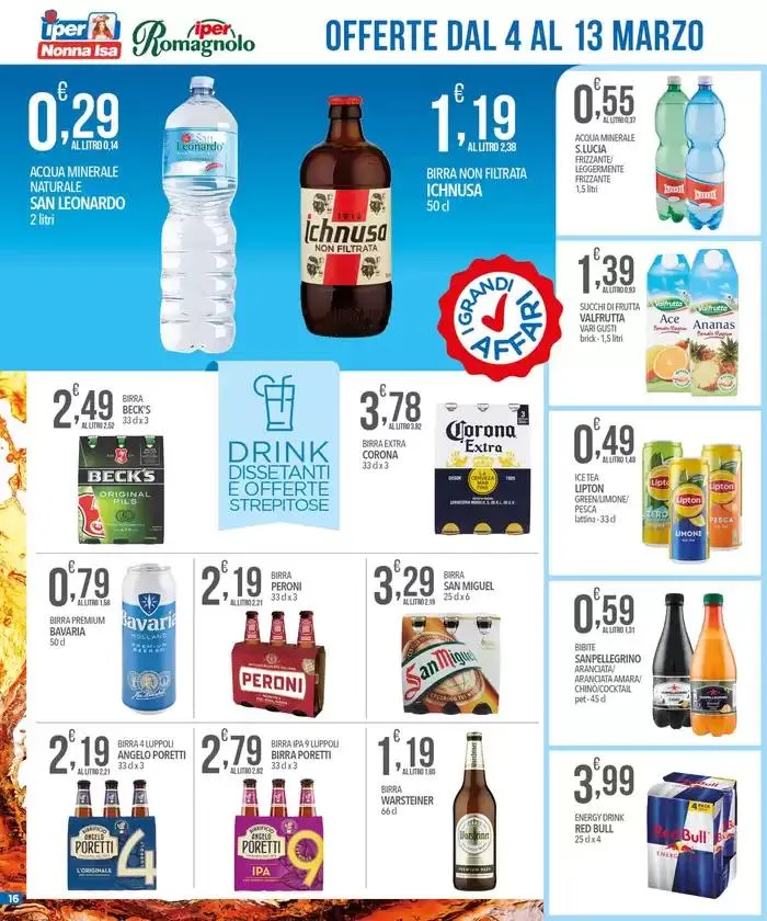 Iper offerte sottocosto da 4 marzo a 13 marzo di 2025 - Pagina del volantino 16