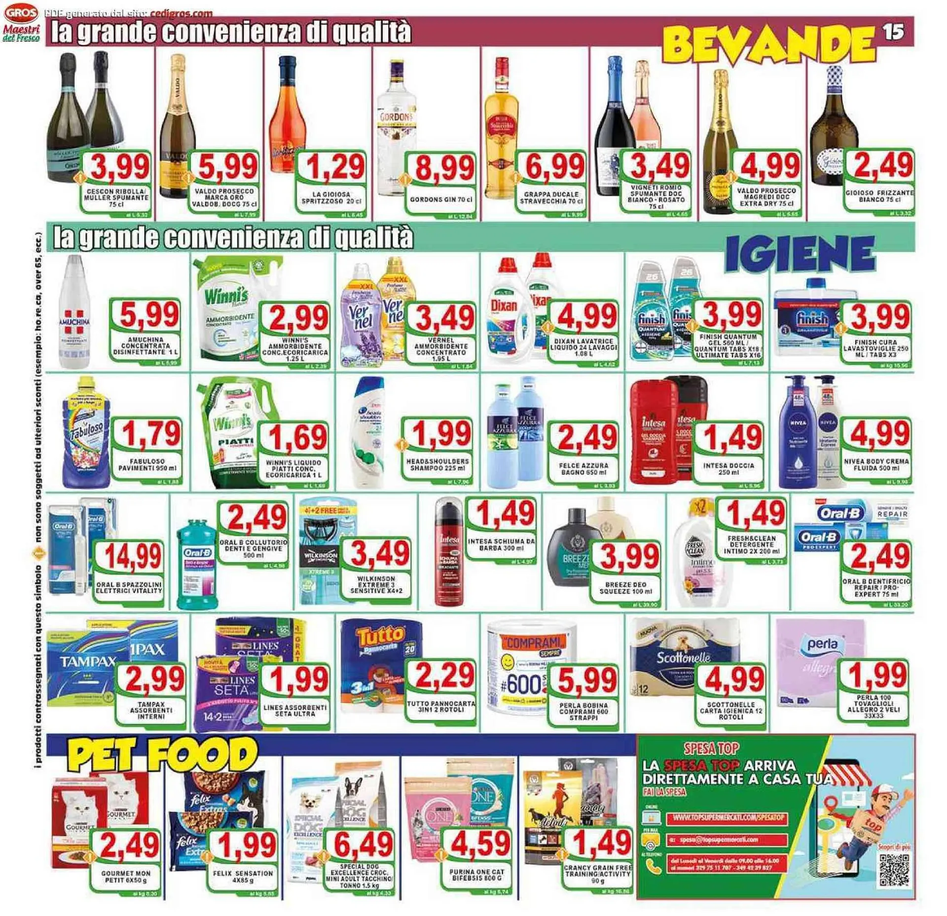 Volantino Top Supermercati da 23 agosto a 31 agosto di 2023 - Pagina del volantino 15