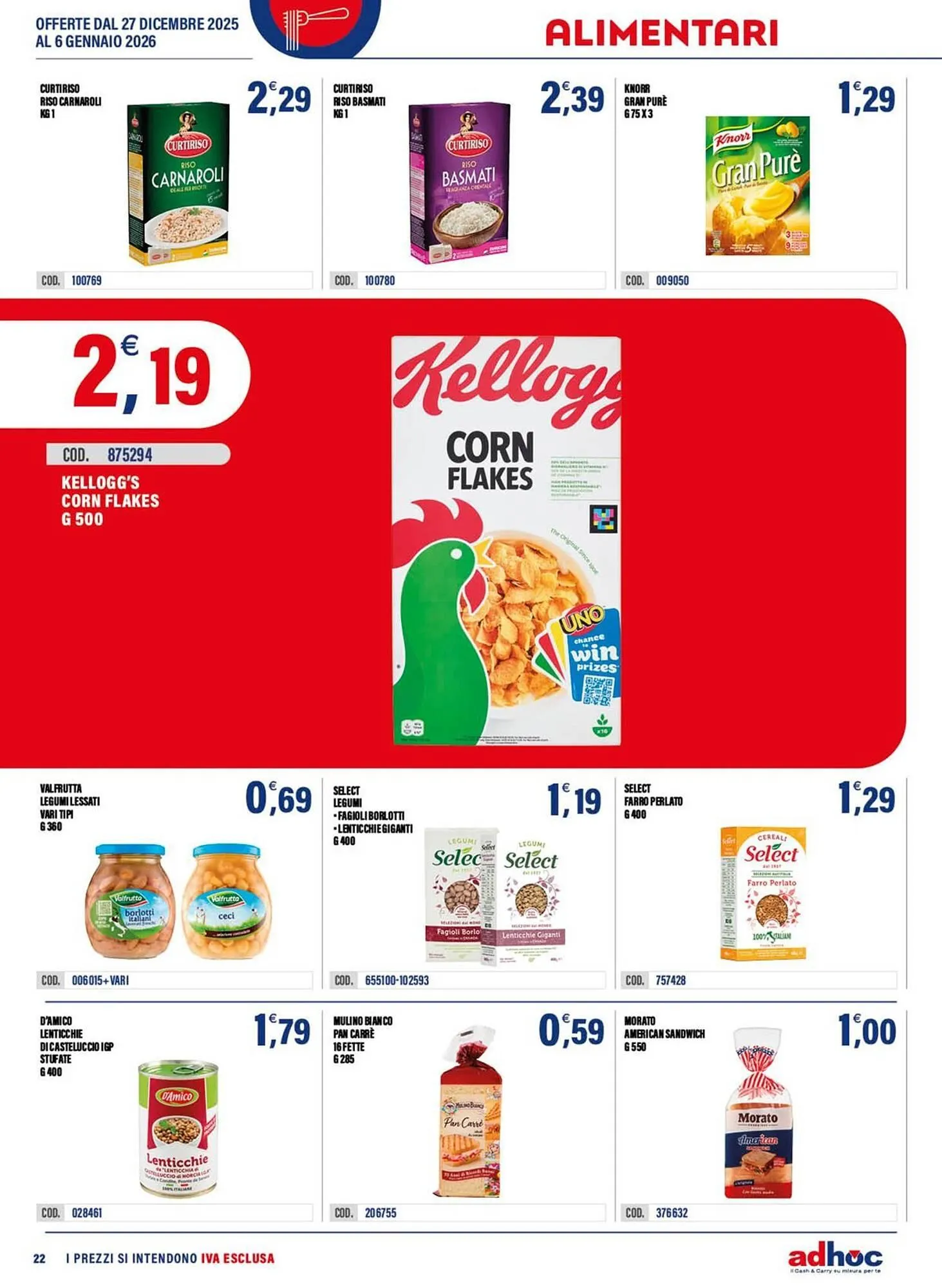 Volantino Adhoc da 29 dicembre a 6 gennaio di 2026 - Pagina del volantino 22