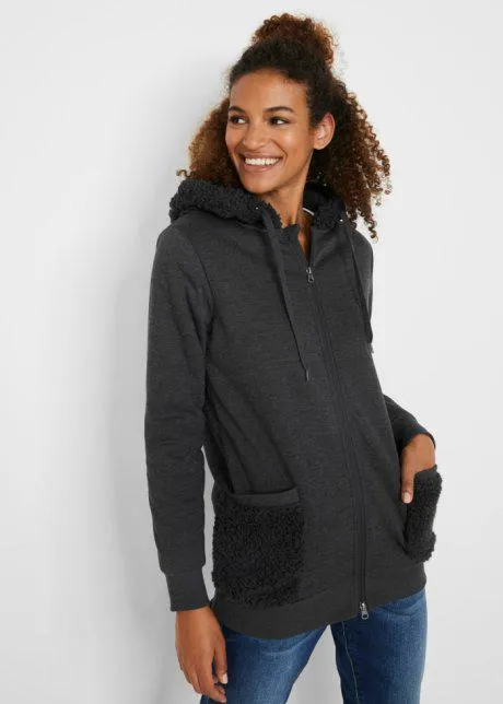 Giacca in pile teddy