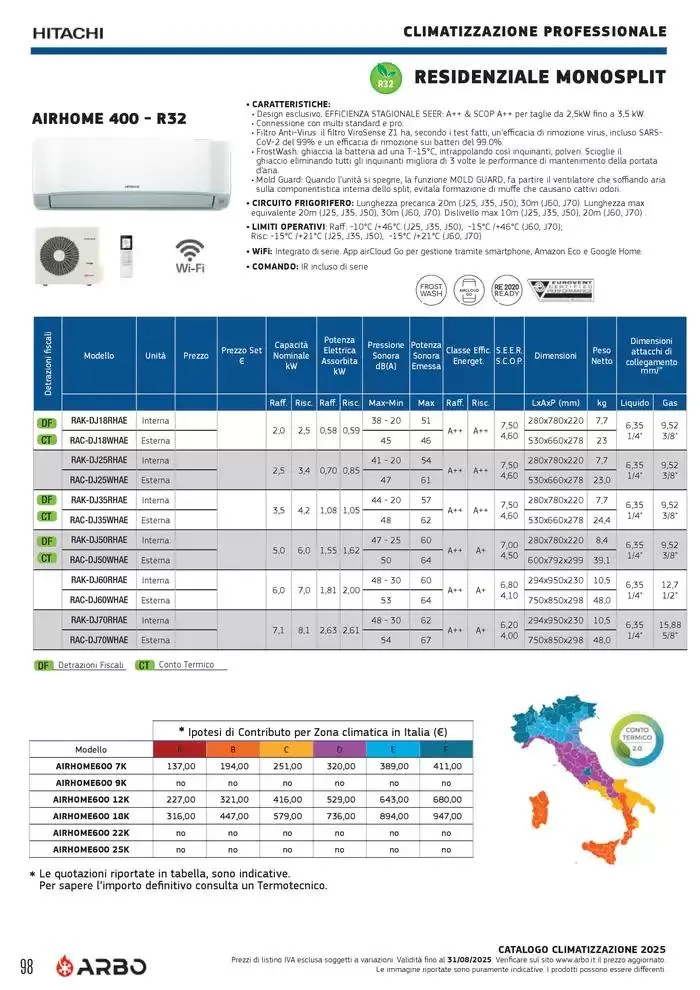 Catalogo Climatizzazione 2025 da 1 gennaio a 31 dicembre di 2025 - Pagina del volantino 98