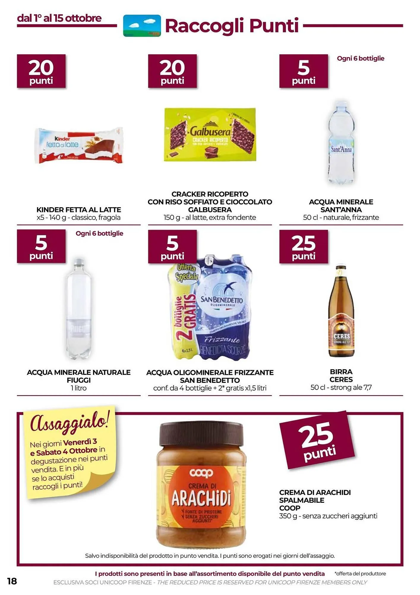 Volantino Unicoop da 2 ottobre a 15 ottobre di 2025 - Pagina del volantino 18