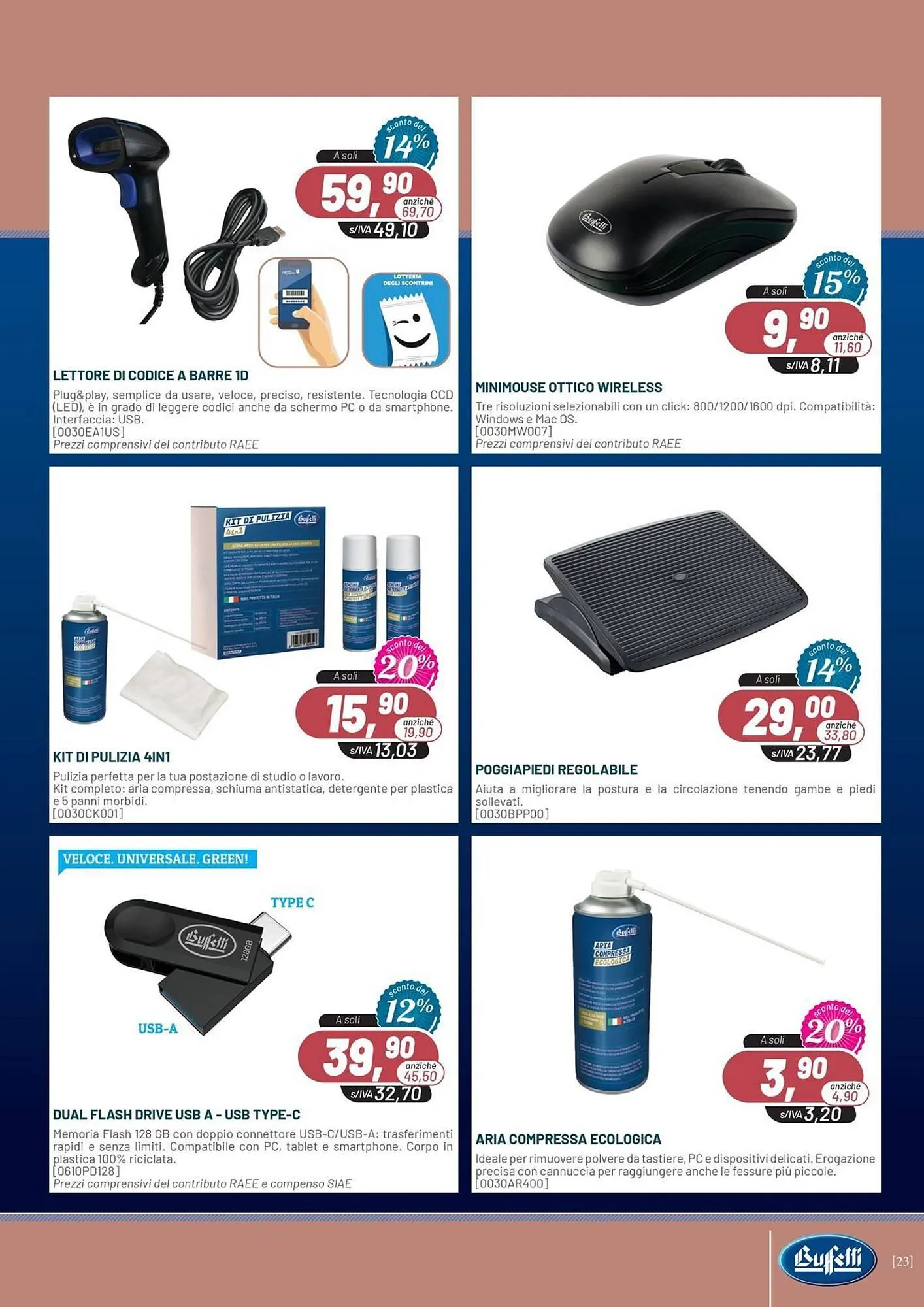 Volantino Buffetti da 7 gennaio a 28 febbraio di 2026 - Pagina del volantino 23