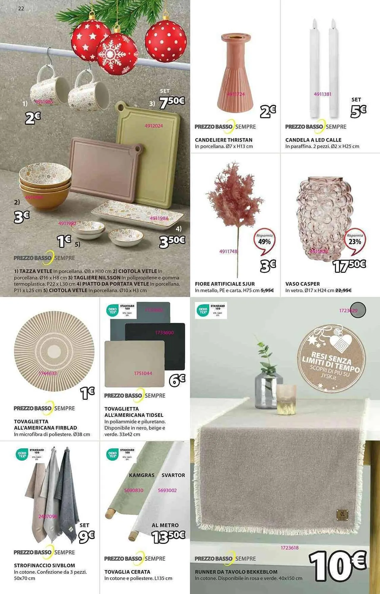 Volantino JYSK da 27 novembre a 4 gennaio di 2024 - Pagina del volantino 22