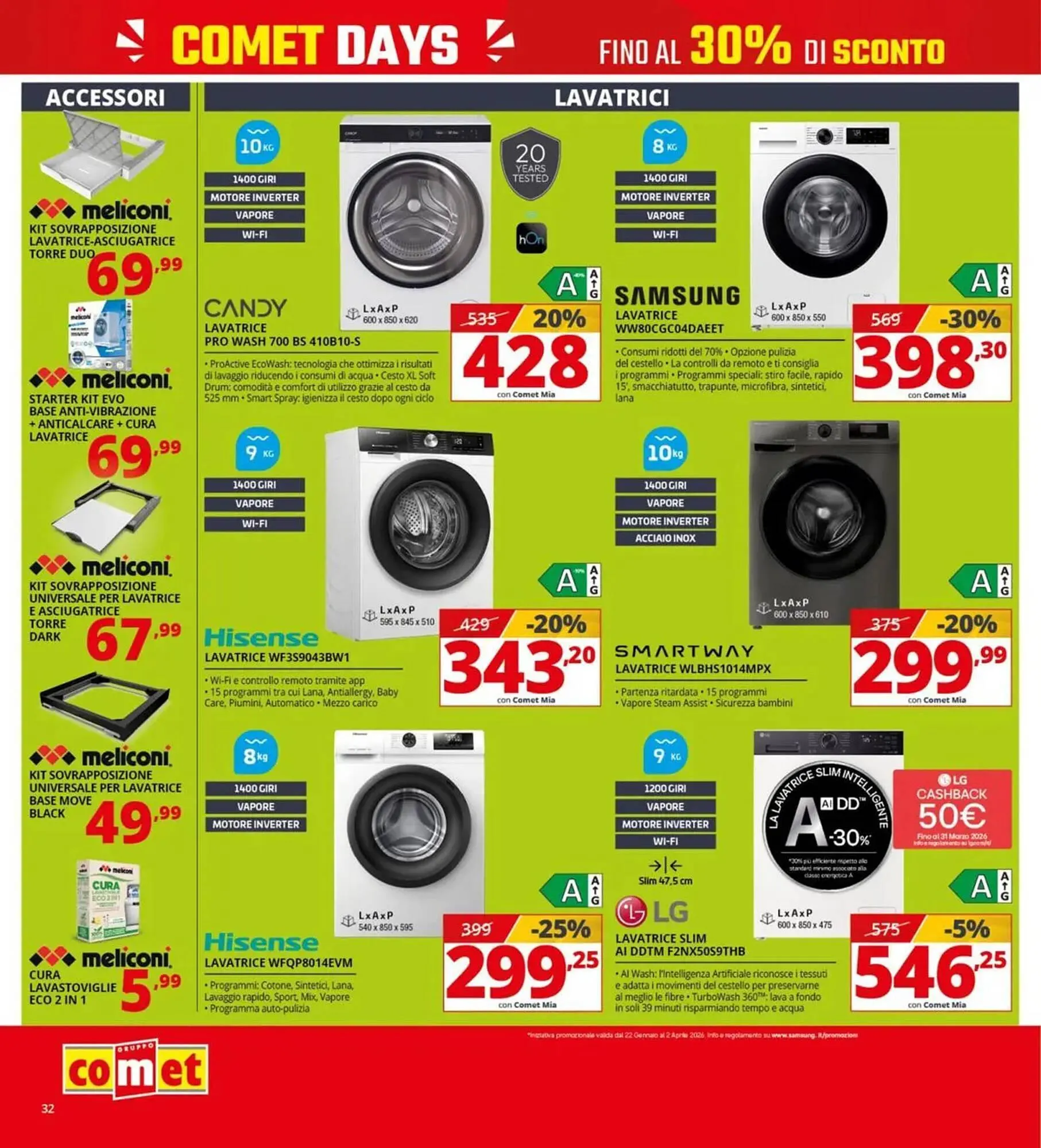 Volantino Comet da 19 marzo a 8 aprile di 2026 - Pagina del volantino 32