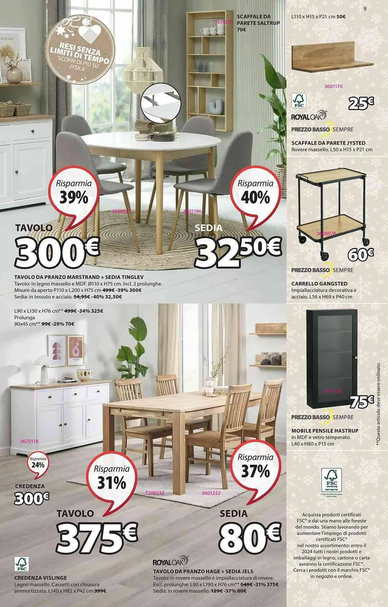 Volantino JYSK da 27 novembre a 4 gennaio di 2024 - Pagina del volantino 9