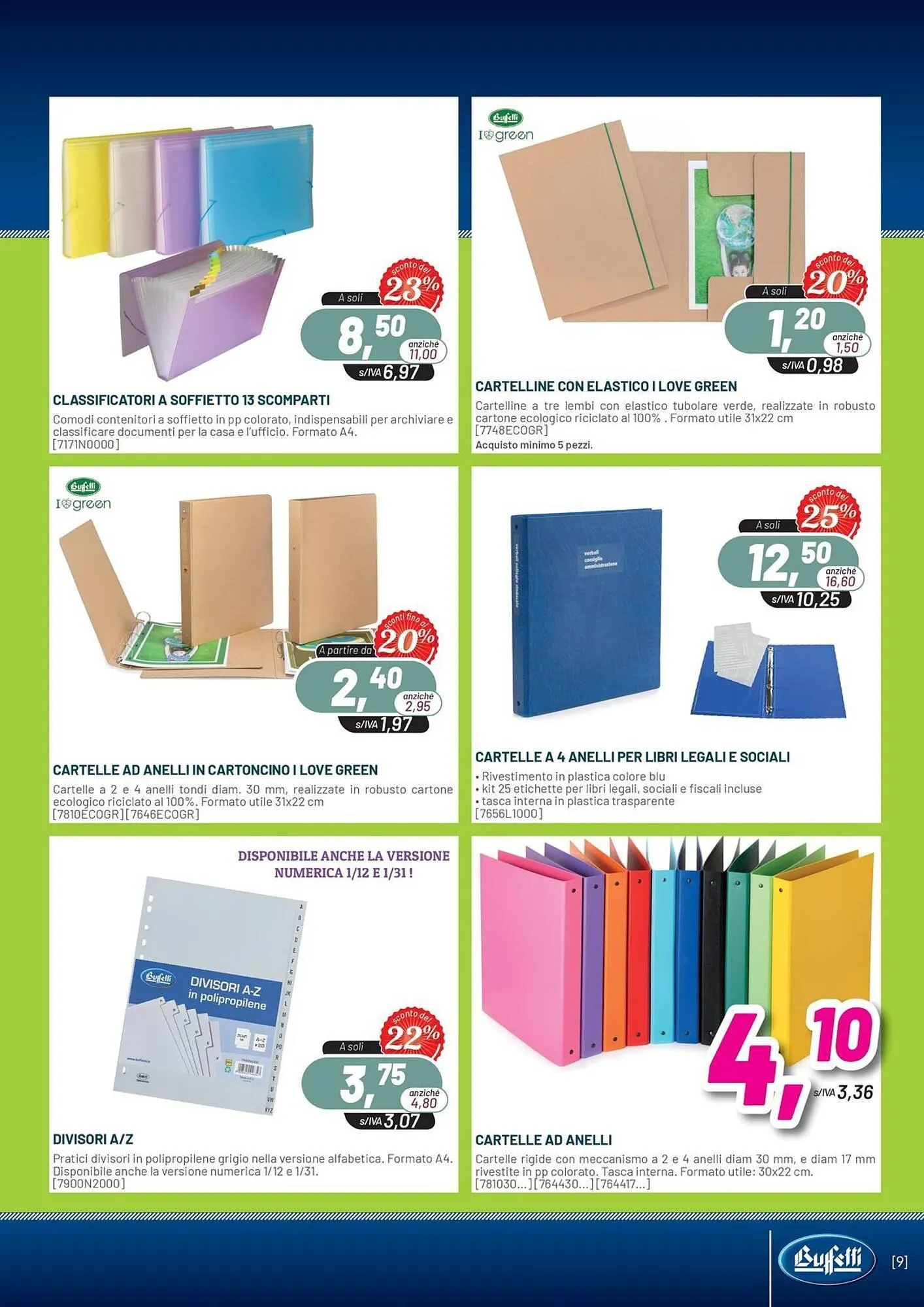 Volantino Buffetti da 2 ottobre a 31 ottobre di 2025 - Pagina del volantino 9