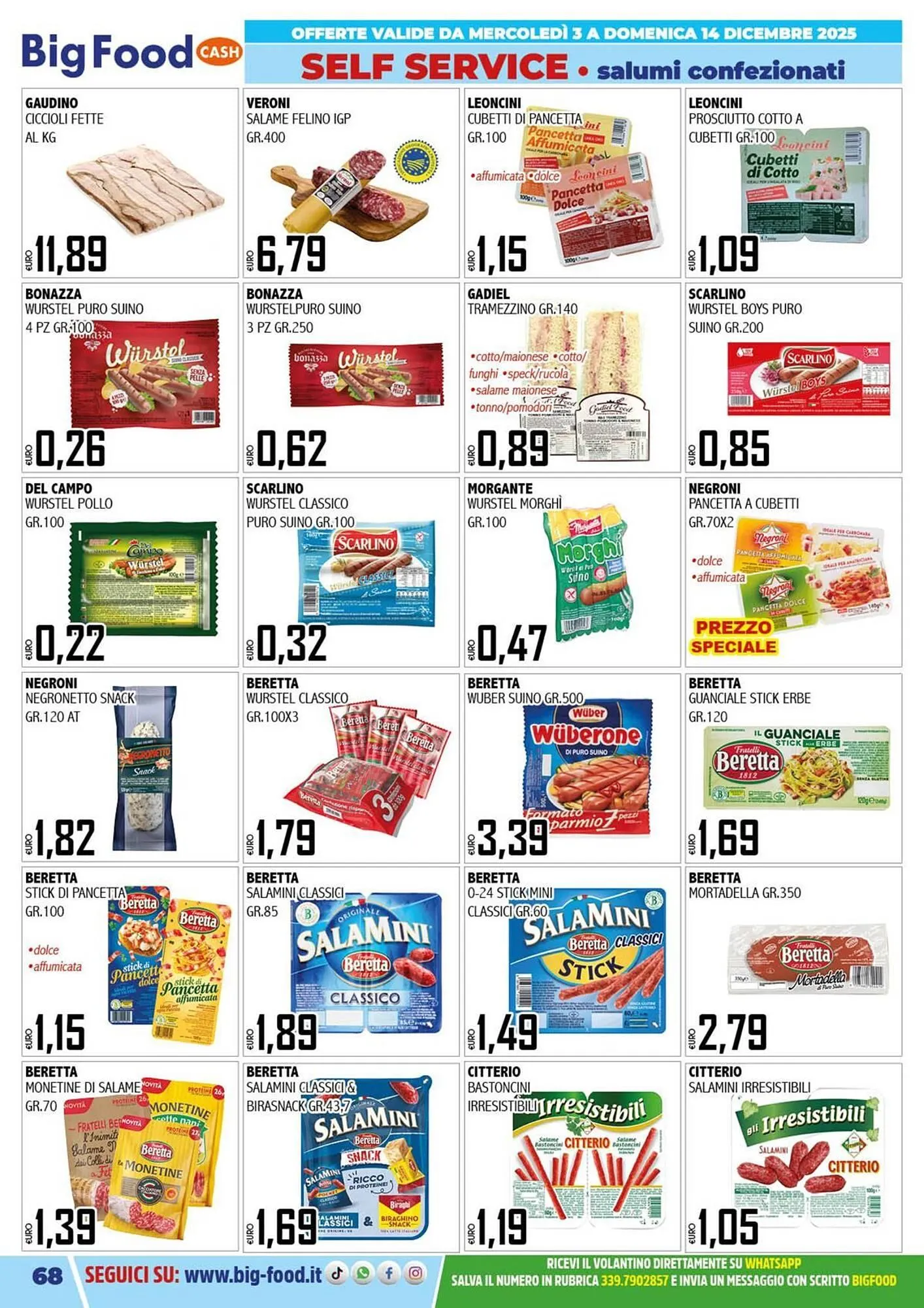 Volantino Big Food da 3 dicembre a 14 dicembre di 2025 - Pagina del volantino 67
