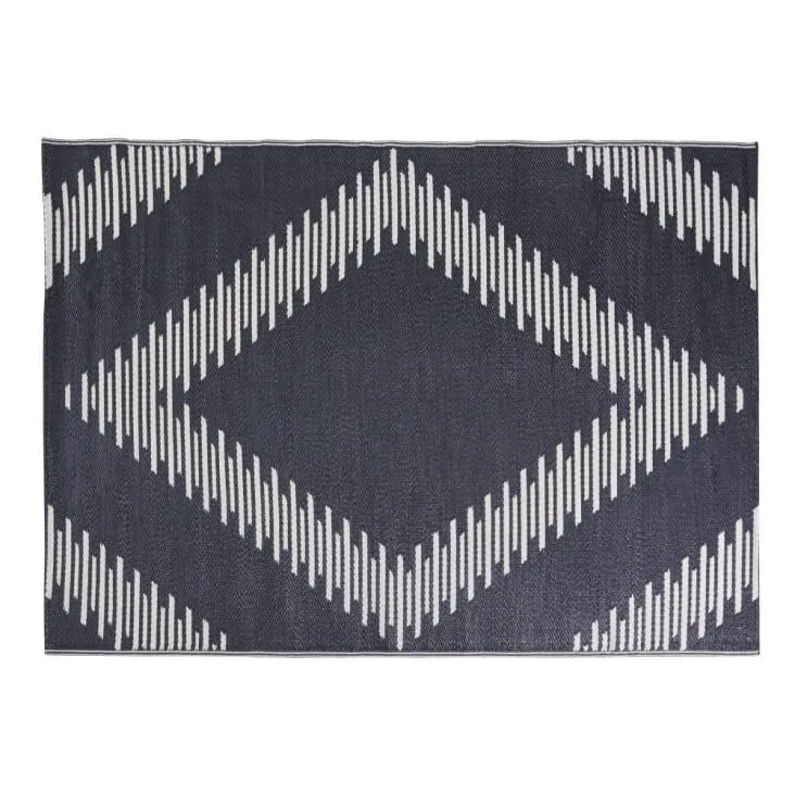 Tappeto in polipropilene reversibile écru e caramello