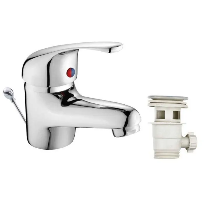Idrak Rubinetto miscelatore lavabo serie katia, cartuccia ceramica 40 mm