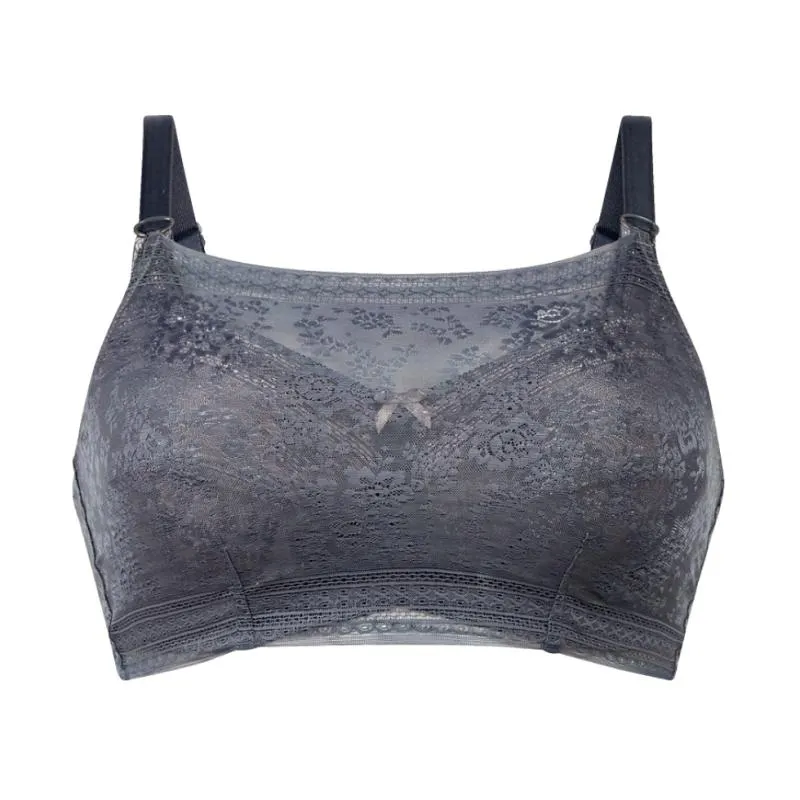 ANI0600.408 - Top bandeau Fleur in pizzo - antracite