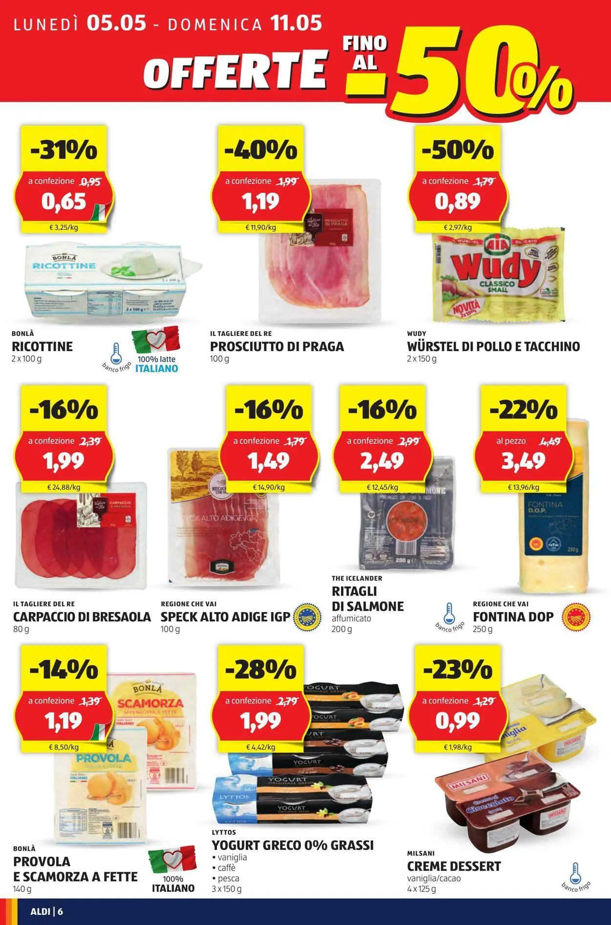 Aldi Volantino attuale da 5 maggio a 11 maggio di 2025 - Pagina del volantino 6