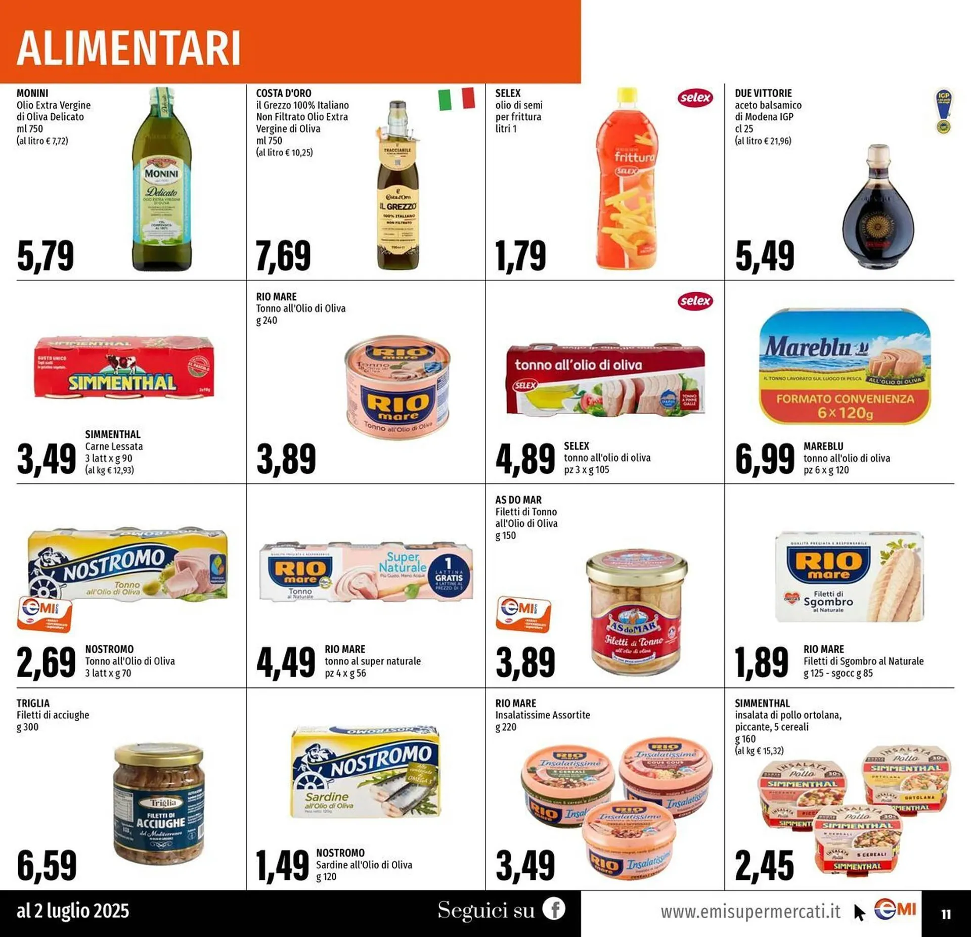 Volantino Emi Supermercati da 19 giugno a 2 luglio di 2025 - Pagina del volantino 11