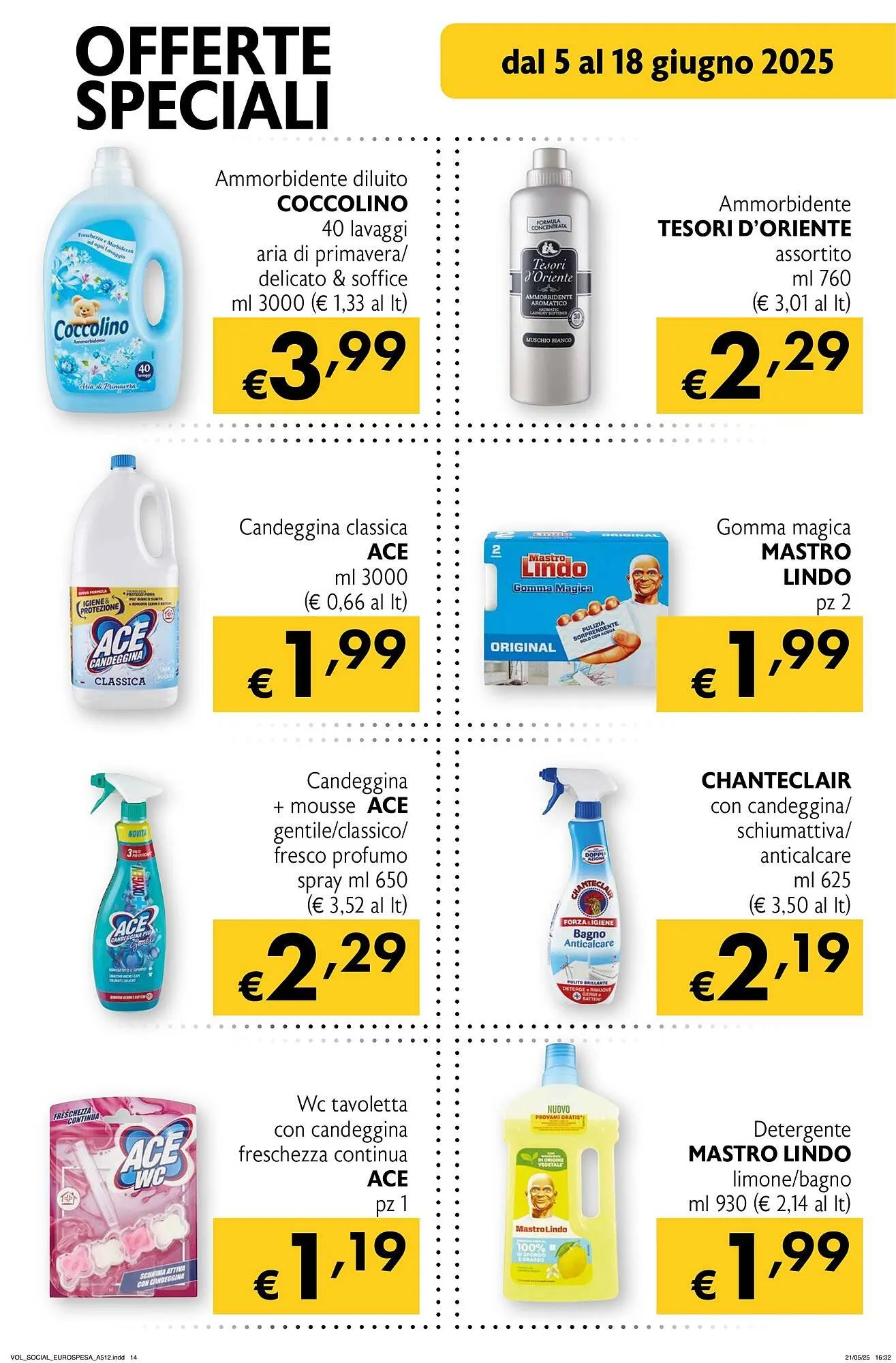 Volantino Eurospesa da 5 giugno a 18 giugno di 2025 - Pagina del volantino 14