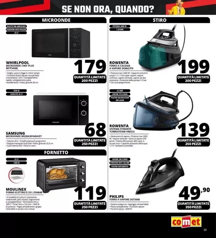 Black Friday Gran Finale da Comet! da 27 novembre a 2 dicembre di 2024 - Pagina del volantino 33