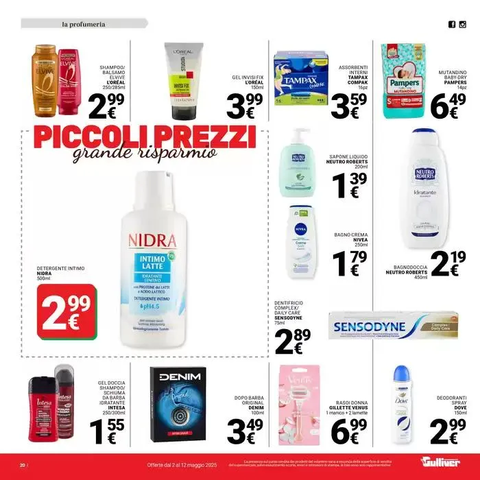 Piccoli prezzi da 2 maggio a 12 maggio di 2025 - Pagina del volantino 20
