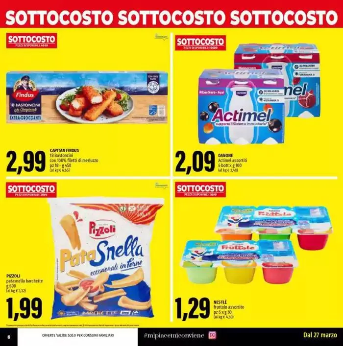 Sottocosto da 28 marzo a 5 aprile di 2025 - Pagina del volantino 6