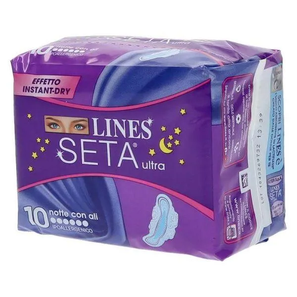 ASSORBENTI LINES SETA ULTRA NOTTE CON ALI
