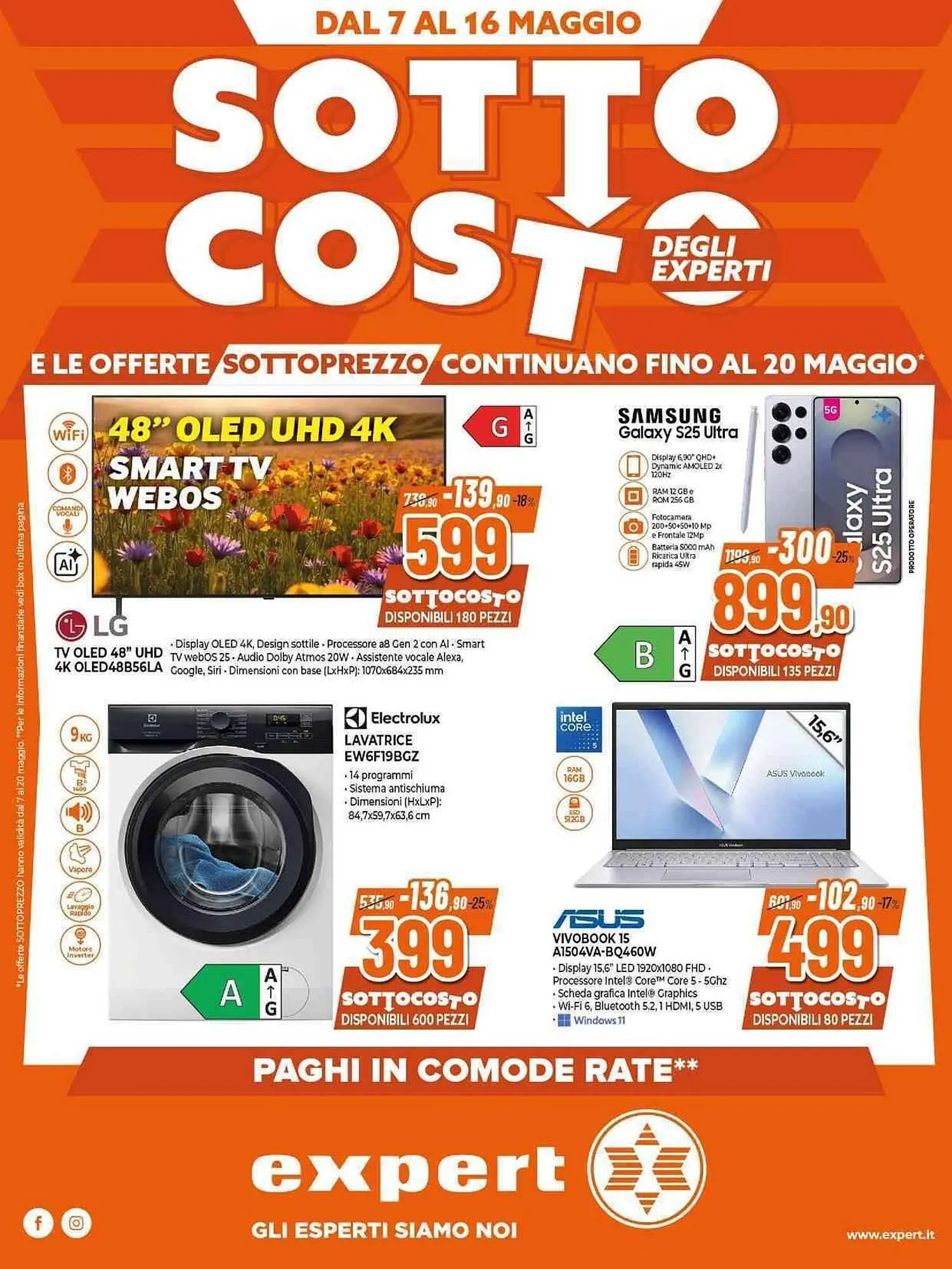 Volantino Expert da 7 maggio a 20 maggio di 2026 - Pagina del volantino 1