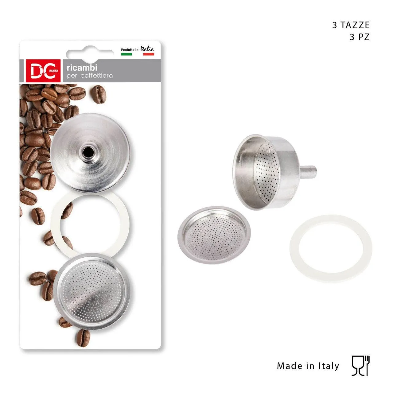 Dc - Funnel + Gasket + Filter 3Tz
