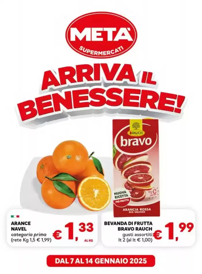 Arriva il benessere da 7 gennaio a 14 gennaio di 2025 - Pagina del volantino 1
