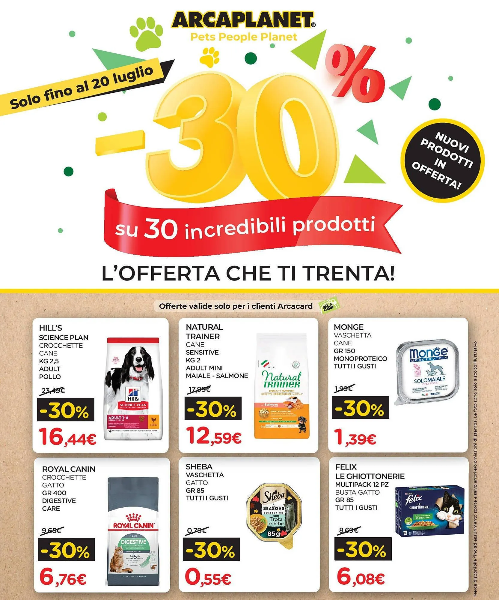 Volantino Arcaplanet - 1