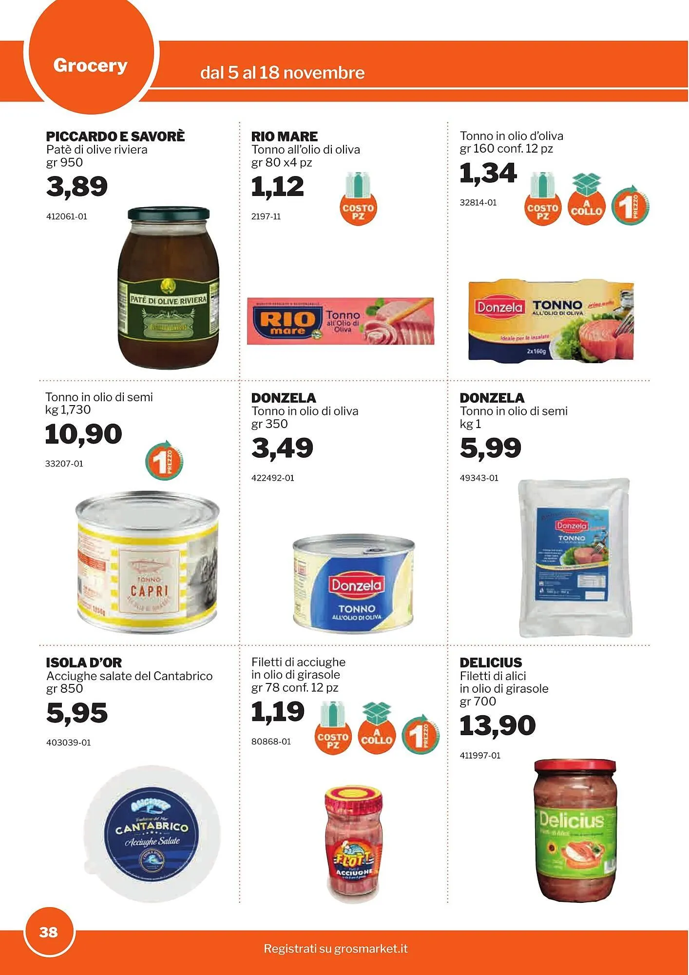 Volantino GrosMarket da 5 novembre a 18 novembre di 2025 - Pagina del volantino 38