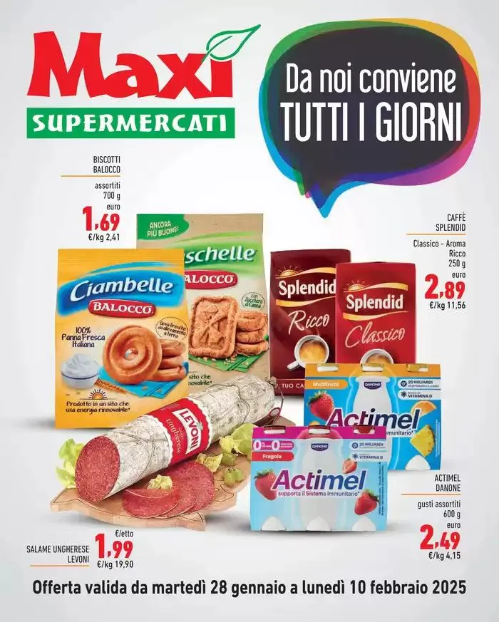 Da noi conviene tutti i giorni da 28 gennaio a 10 febbraio di 2025 - Pagina del volantino 1