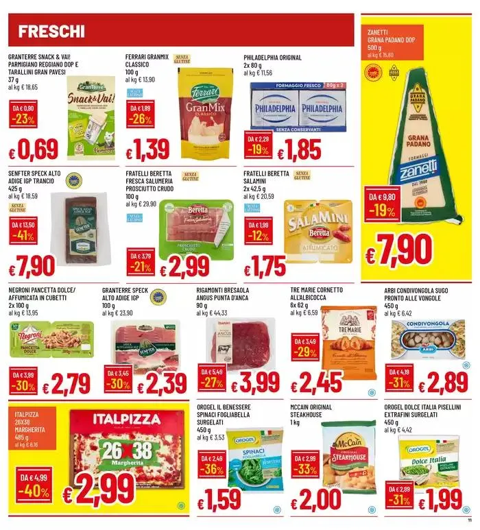 Grandi marche a piccoli prezzi  da 9 gennaio a 22 gennaio di 2025 - Pagina del volantino 11