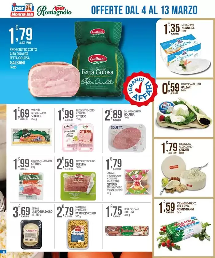Iper offerte sottocosto da 4 marzo a 13 marzo di 2025 - Pagina del volantino 8