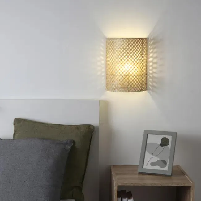 Applique natura Palanga beige 1X E14 INSPIRE