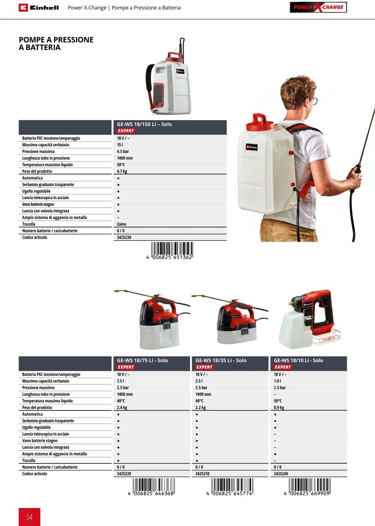 Einhell da 17 giugno a 17 settembre di 2025 - Pagina del volantino 54