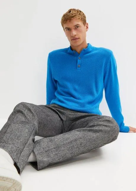 Maglione con colletto dritto