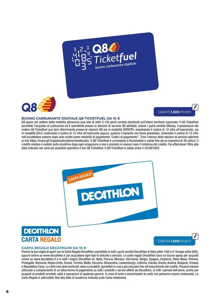 Catalogo Premi 2024 da 24 giugno a 9 febbraio di 2025 - Pagina del volantino 8
