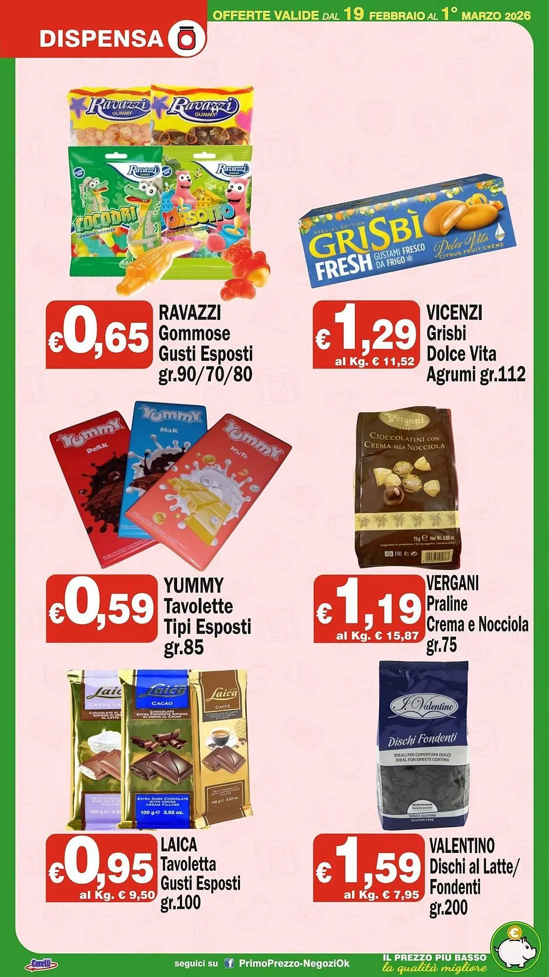Volantino Primo Prezzo da 19 febbraio a 1 marzo di 2026 - Pagina del volantino 19